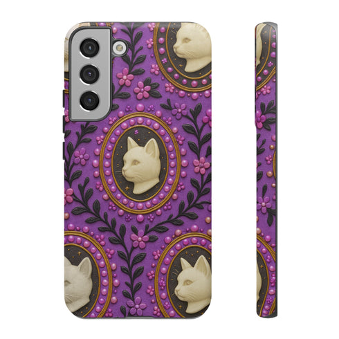 Baroque Cat Cameo Phone Case