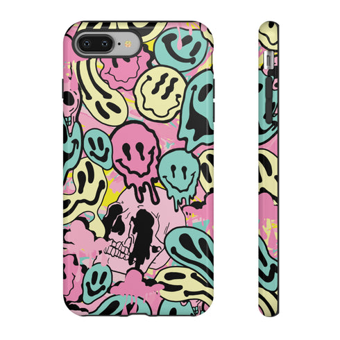 Pastel Melted Neon Smiley Phone Case