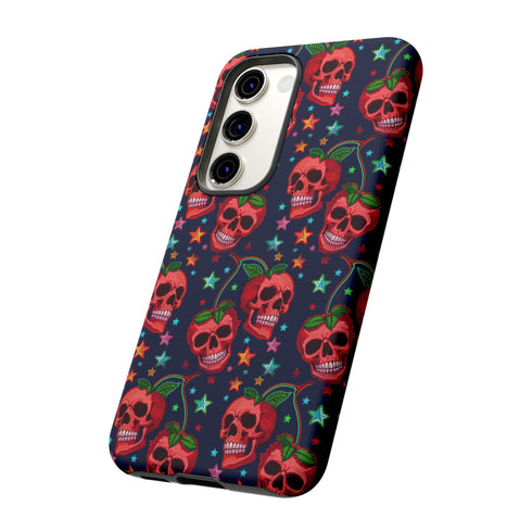 Red Cherry Skull Phone Case