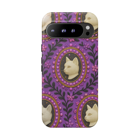 Baroque Cat Cameo Phone Case