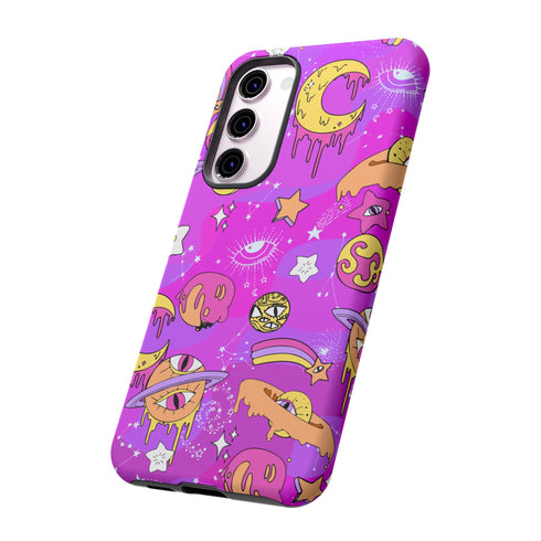 Galactic Gaze Phone Case in Pink