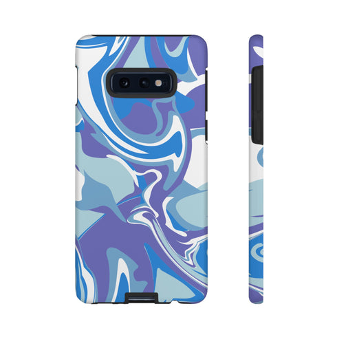 Blue Marble Swirl Phone Case in Blue
