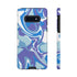 Blue Marble Swirl Phone Case in Blue