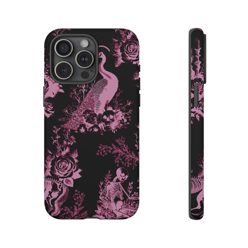 Gothic Peacock Toile Phone Case