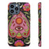 Evil Eye Phone Case Planchette Design, Goth Boho Aesthetic Floral iPhone Case