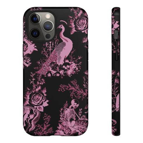 Gothic Peacock Toile Phone Case