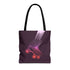 Roller Derby Tote Bag, Retro Neon Skate Tote