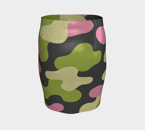 Bubble Camo Mini Skirt