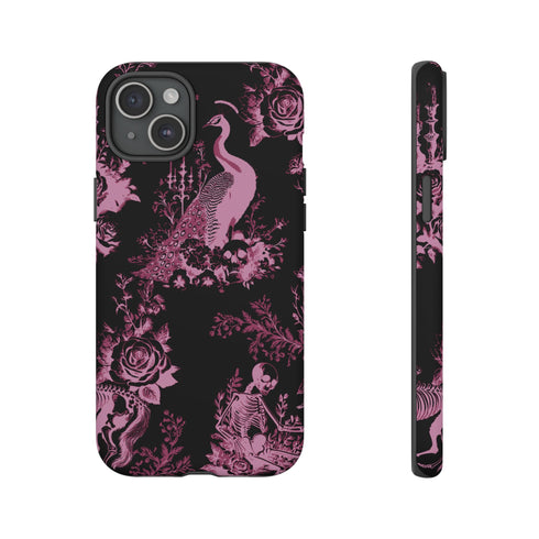 Gothic Peacock Toile Phone Case