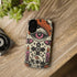 Gothic Faux Crochet Phone Case - Whimsigoth Evil Eye Skull Cover