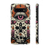 Gothic Faux Crochet Phone Case - Whimsigoth Evil Eye Skull Cover