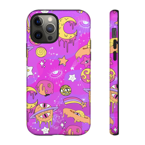 Galactic Gaze Phone Case in Pink