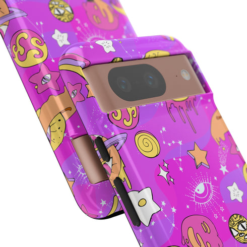 Galactic Gaze Phone Case in Pink