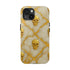 Marble Gold and White Skull Phone Case