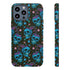 Skull Cherry Phone Case in Blue