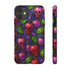Stained Glass Cherry Skull Phone Case