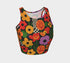 Floral Crop Top – Psychedelic 70s Retro Racerback Tank With UV Protection