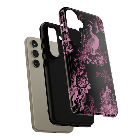 Gothic Peacock Toile Phone Case