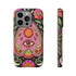 Evil Eye Phone Case Planchette Design, Goth Boho Aesthetic Floral iPhone Case