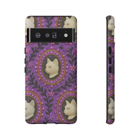 Baroque Cat Cameo Phone Case