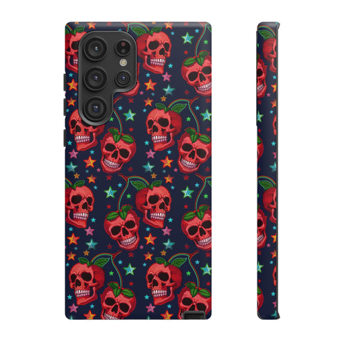 Red Cherry Skull Phone Case