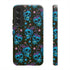 Skull Cherry Phone Case in Blue