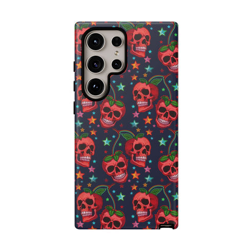 Red Cherry Skull Phone Case
