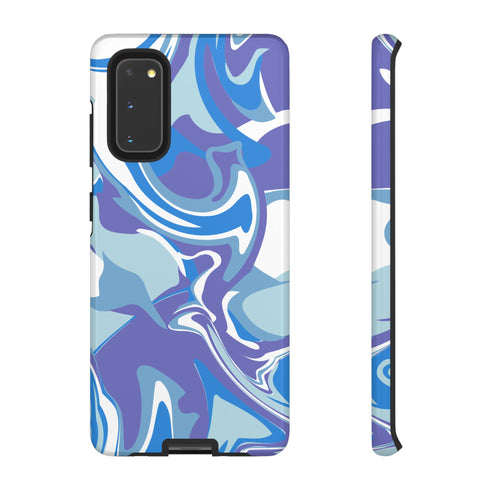Blue Marble Swirl Phone Case in Blue