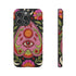 Evil Eye Phone Case Planchette Design, Goth Boho Aesthetic Floral iPhone Case