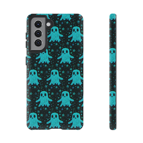 Blue Kawaii Ghost Phone Case