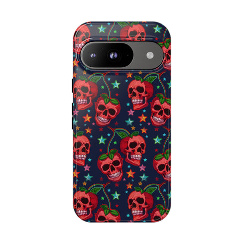 Red Cherry Skull Phone Case