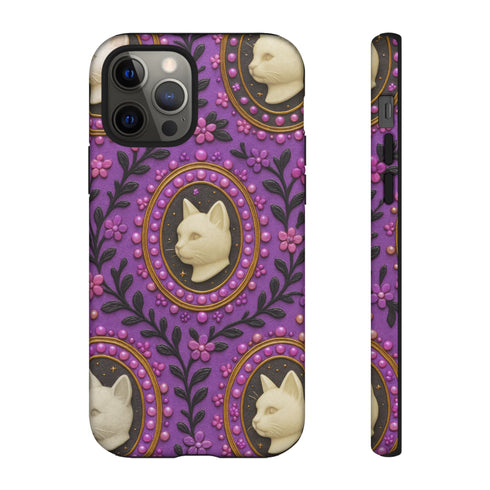 Baroque Cat Cameo Phone Case