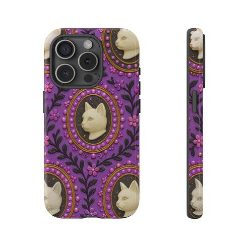 Baroque Cat Cameo Phone Case