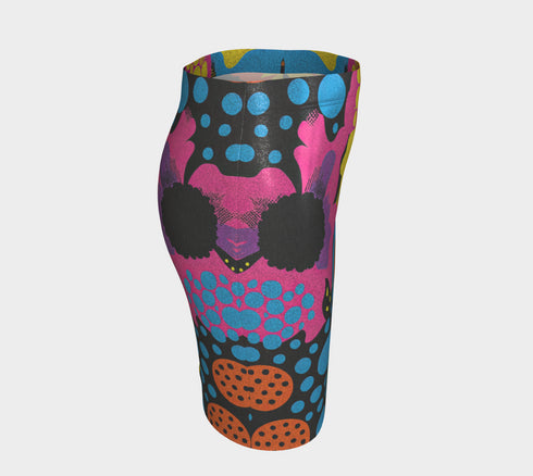 Pop Art Polka Floral Skirt