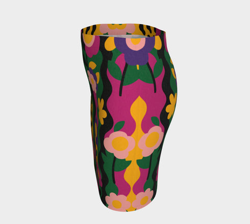 Retro Leopard Garden Mini Skirt