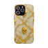 Marble Gold and White Skull Phone Case