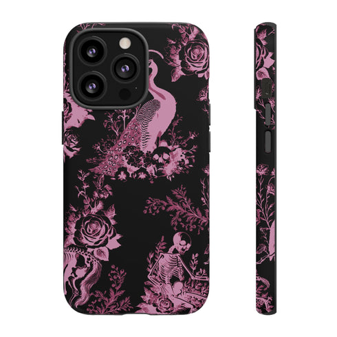 Gothic Peacock Toile Phone Case