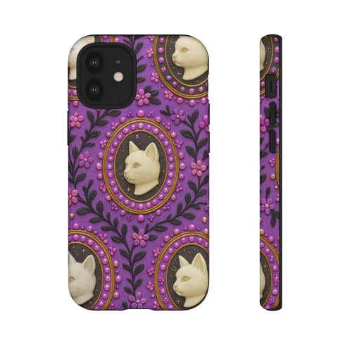 Baroque Cat Cameo Phone Case