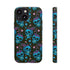 Skull Cherry Phone Case in Blue