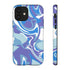 Blue Marble Swirl Phone Case in Blue
