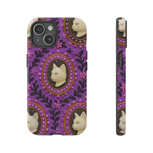 Baroque Cat Cameo Phone Case