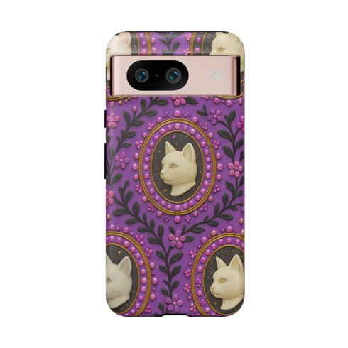 Baroque Cat Cameo Phone Case