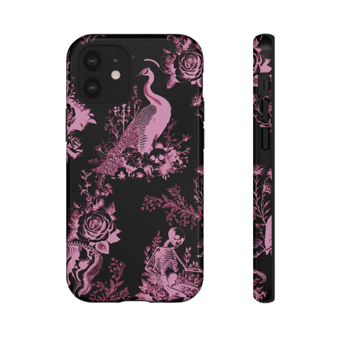 Gothic Peacock Toile Phone Case