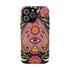 Evil Eye Phone Case Planchette Design, Goth Boho Aesthetic Floral iPhone Case