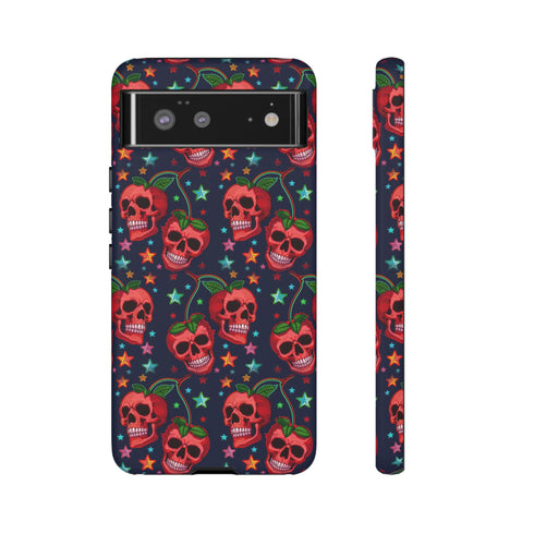 Red Cherry Skull Phone Case
