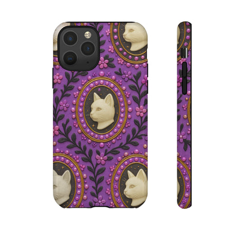 Baroque Cat Cameo Phone Case