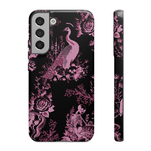 Gothic Peacock Toile Phone Case