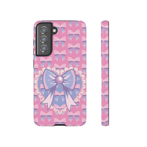Heart Coquette Bow Phone Case