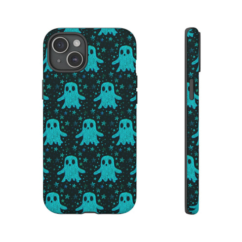 Blue Kawaii Ghost Phone Case