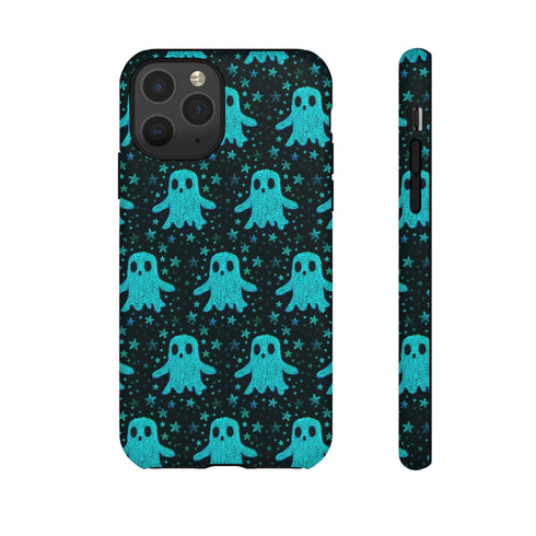 Blue Kawaii Ghost Phone Case